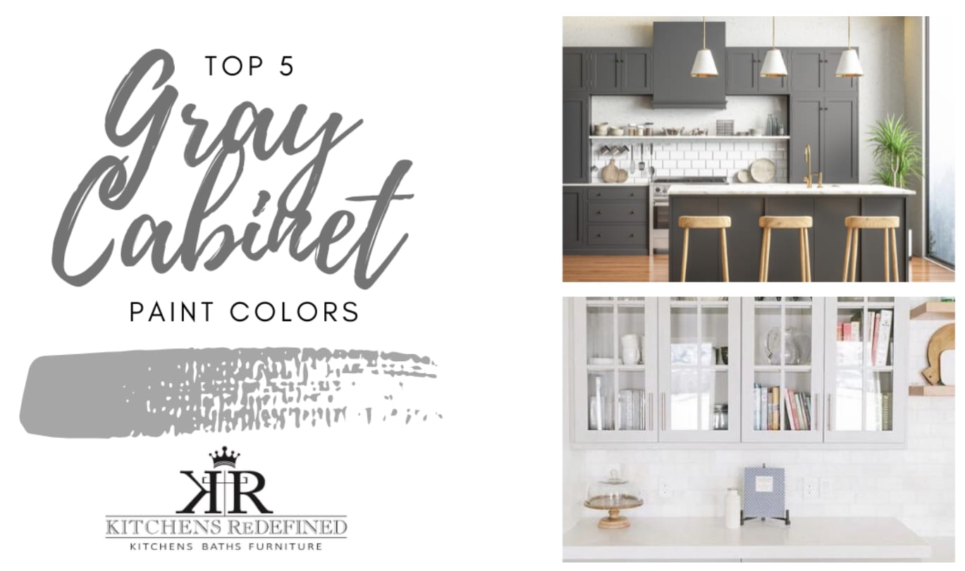 Top 5 Gray Paint Colors for Kitchen Cabinets - Kitchens Redefined ...
